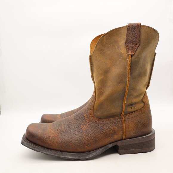 Ariat Rambler Western Boots Brown Bomber Men's size 11.5 D Square Toe 10002317 - Picture 4 of 8